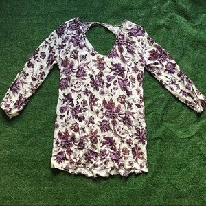 California Gypsy Purple/Cream Floral Design